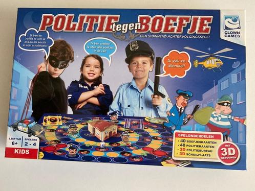 Politie tegen Boefje gezelschapsspel, Hobby en Vrije tijd, Gezelschapsspellen | Bordspellen, Zo goed als nieuw, Een of twee spelers