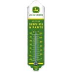 John Deere service parts reclame thermometer van metaal deco, Ophalen of Verzenden, Nieuw, Auto's