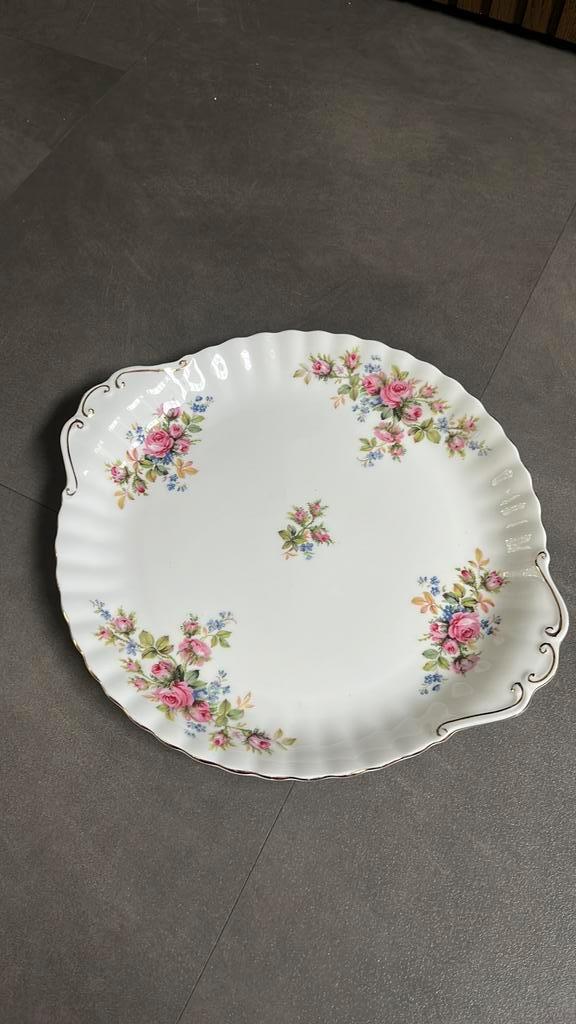 Prachtig Royal Albert “Moss Rose” schaaltje, Verzamelen, Porselein, Kristal en Bestek, Zo goed als nieuw, Kop en/of schotel, Porselein