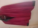 Nieuw nappa lederen wijnrood/zwart jasje maat 54, Maat 46/48 (XL) of groter, Ophalen of Verzenden, Rood, Alji Piel