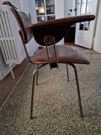 Egon Eiermann vintage leather chair wilde Spieth, Huis en Inrichting, Stoelen, Gebruikt, Metaal, Mid century modern industrial