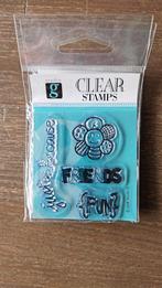 Clear stamps studio g deel 2, Hobby en Vrije tijd, Stempelen, Ophalen of Verzenden, Nieuw, Clearstamp