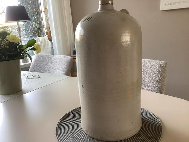 Oude Bierfust / Kruik 10 liter, Antiek en Kunst, Antiek | Keramiek en Aardewerk, Ophalen of Verzenden