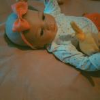 Reborn meisje, Ophalen of Verzenden, Zo goed als nieuw, Babypop