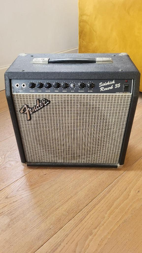 Fender Sidekick Reverb 35 – Vintage transistorversterker, Muziek en Instrumenten, Versterkers | Bas en Gitaar, Gebruikt, Gitaar