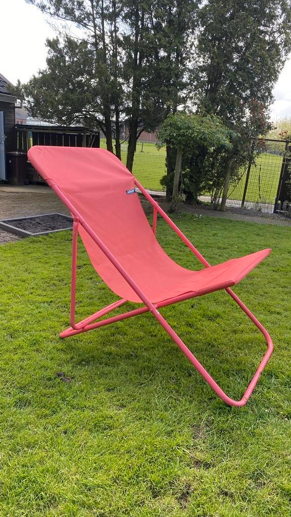 Lafuma Reuzen Tuinstoel, Tuin en Terras, Ligbedden, Gebruikt, Textileen, Inklapbaar, Ophalen of Verzenden