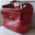 Vintage tas leer rood oude tas kleur Kleurrijk leder, Sieraden, Tassen en Uiterlijk, Tassen | Damestassen, Ophalen of Verzenden