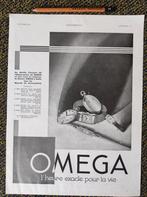 Omega horloge reclame uit 1932, Ophalen of Verzenden, 1920 tot 1940, Knipsel(s)