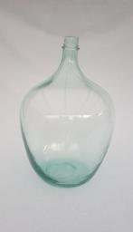 Grote glazen fles / oude gistfles - 52cm hoog, Huis en Inrichting, Woonaccessoires | Vazen, Gebruikt, Overige kleuren, 50 tot 75 cm