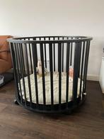 Ronde mat zwarte box van Baby Europe, Ophalen, Zo goed als nieuw, Rond, Wieltjes