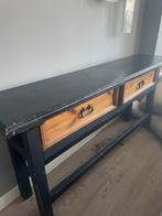 Houten sidetable, Huis en Inrichting, Tafels | Sidetables, Ophalen, 100 tot 150 cm, Zo goed als nieuw, 25 tot 50 cm