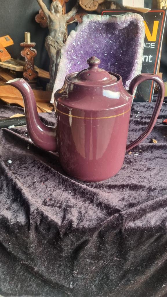 Vintage Emaille Koffiepotten - Set van 3, Antiek en Kunst, Antiek | Emaille, Ophalen of Verzenden