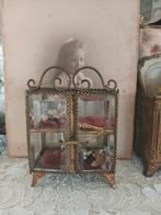Antiek Frans glazen/ormulu kastje....boudoir, Antiek en Kunst, Antiek | Woonaccessoires, Verzenden