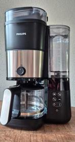 Philips koffieautomaat voor vers gemalen koffiebonen, Afneembaar waterreservoir, Gebruikt, Ophalen of Verzenden, 4 tot 10 kopjes