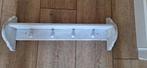 Brocante Regaal / Wandplank met 4 haken, Antiek en Kunst, Curiosa en Brocante, Ophalen of Verzenden
