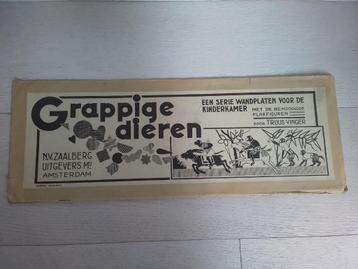 Vintage : Truus Vinger grappige dieren : serie wandplaten beschikbaar voor biedingen