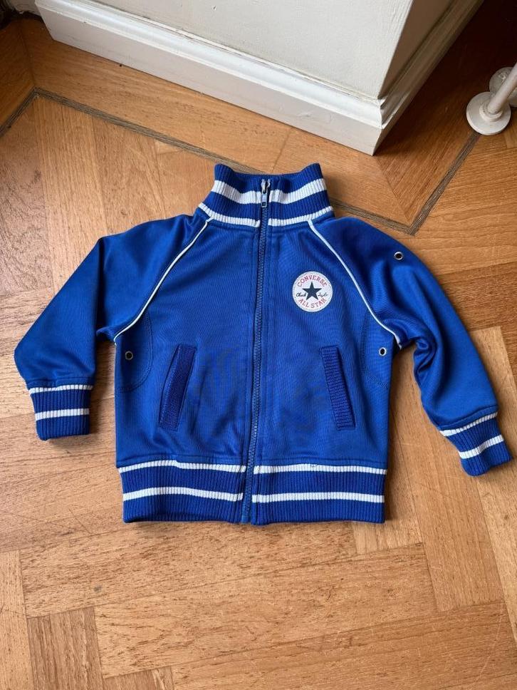 Vest Converse All star blauw trainingsvest, Kinderen en Baby's, Kinderkleding | Maat 92, Zo goed als nieuw, Jongen of Meisje, Trui of Vest