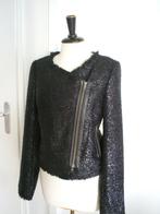 NIEUW __ bouclé jasje van SACK,S mt. 38 __ waarde 325,00, Maat 38/40 (M), SACK.S, Verzenden, Zwart