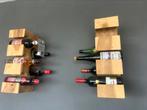 Twee houten wijnrekken, Huis en Inrichting, Woonaccessoires | Wijnrekken, Ophalen, Zo goed als nieuw, Hout, Minder dan 50 cm