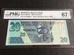 Zimbabwe 20 dollars 2020 PMG67 P104A AA1886293, Los biljet, Ophalen of Verzenden, Zimbabwe