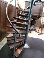 Stalen Spiltrap met Hardhouten Treden, Doe-het-zelf en Verbouw, Ladders en Trappen, Ophalen of Verzenden, 2 tot 4 meter