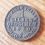 Duitsland Pruissen 1 silber groschen 1850 A, Ophalen of Verzenden, Duitsland, Losse munt, Zilver