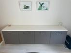 Hangend Dressoir Gebroken Wit/Grijs - Sijben Heerlen, Huis en Inrichting, Kasten | Dressoirs, Ophalen, Overige materialen, Minder dan 50 cm