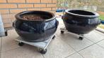 2 mooie grote bloempotten, Tuin en Terras, Bloempotten, Ophalen, Gebruikt, Tuin, Rond