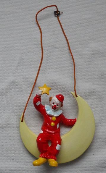 Keramiek hanger clown, pipo, pierot beschikbaar voor biedingen