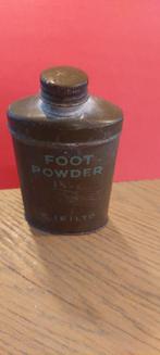 OUD BLIKJE / BLIK FLESJE VOETPOEDER FOOT POWDER C.(E) LTD, Verzamelen, Ophalen of Verzenden, Landmacht, Engeland, Overige typen