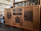 Uniek dressoir met opzetstuk met glas, Ophalen, Zo goed als nieuw, 25 tot 50 cm, Glas