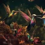 Glasschilderij Kolibri's, Verzenden, Nieuw