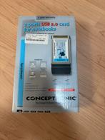 Conceptronic USB 2.0 PC Card voor Notebooks, Ophalen of Verzenden, Nieuw, Extern, Conceptronic