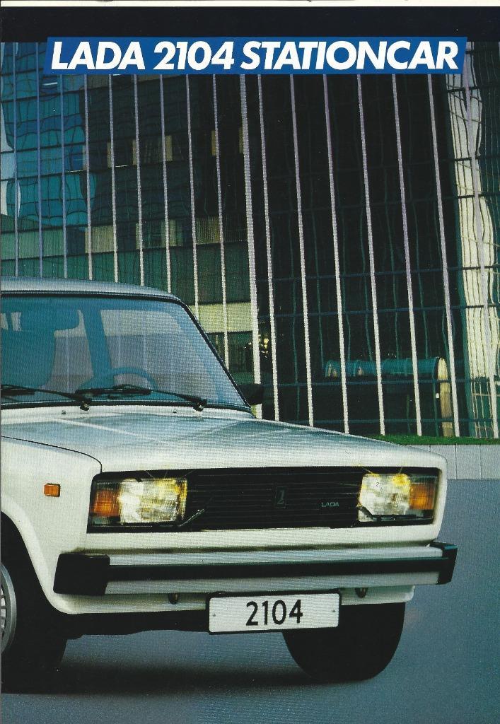 Folder Lada 2104 Stationcar 1987, Boeken, Auto's | Folders en Tijdschriften, Gelezen, Overige merken, Ophalen of Verzenden