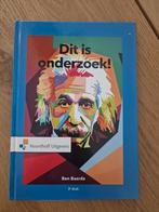 Dit is onderzoek! - Ben Baarda - 3e druk, Ophalen of Verzenden, Zo goed als nieuw, HBO, Ben Baarda