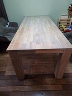 Massief Houten Eettafel 210x90, Huis en Inrichting, Tafels | Eettafels, Ophalen