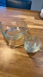 Duralex 2 serveerschalen en 5 dessertschaaltjes, Ophalen, Gebruikt, Glas