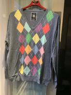 Gant katoenen trui XXL - Ruit blauw/pastel, Ophalen of Verzenden, Zo goed als nieuw, Overige maten, Blauw