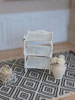 Poppenhuis Kastje Brocante Stijl 1:12, Ophalen of Verzenden, Gebruikt