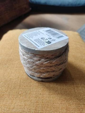 Jute touw, 6m nieuw! Gevlochten  beschikbaar voor biedingen