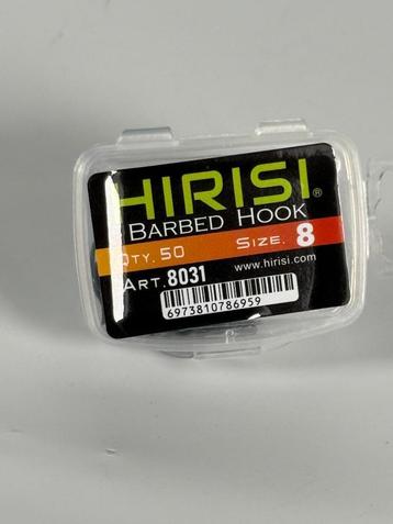 Hirisi barbed fishing hooks size 8 beschikbaar voor biedingen