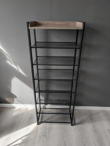 Schoenenrek met 8 planken - 52x30x137cm beschikbaar voor biedingen