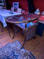 Vintage Bamboe Bijzettafeltje, Antiek en Kunst, Ophalen of Verzenden