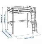 STORÅ hoogslaper van IKEA - wit, Huis en Inrichting, Slaapkamer | Stapelbedden en Hoogslapers, Ophalen, Hoogslaper, 210 cm, Tweepersoons