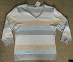 Pastelle gestreepte fijngebreide trui sweater Yessica C&A M, Maat 38/40 (M), Blauw, Nieuw, Ophalen of Verzenden