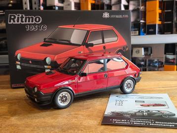 Fiat Ritmo 105 TC - Rood - 1:18 Laudoracing beschikbaar voor biedingen