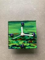 Leuk glazen klokje / wekker, Huis en Inrichting, Woonaccessoires | Klokken, Ophalen of Verzenden, Gebruikt, Analoog, Wekker of Tafelklok