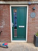 Hardhouten voordeur met kaderprofiel, Doe-het-zelf en Verbouw, Deuren en Horren, Ophalen, 80 tot 100 cm, 200 tot 215 cm, Hout