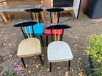 Vintage keukenstoelen, Huis en Inrichting, Stoelen, Ophalen, Zo goed als nieuw, Bruin, Vijf, Zes of meer stoelen