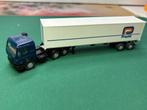 Wiking Mercedes vrachtwgen met oplegger IMG7340/1/2, Hobby en Vrije tijd, Modelauto's | 1:87, Ophalen of Verzenden, Zo goed als nieuw